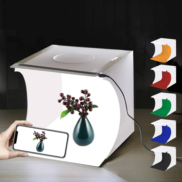 Compact 20cm White Mini Photo Studio